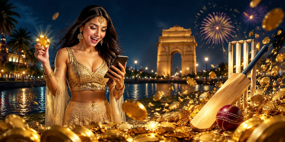 Live cricket betting combined with casino gaming near iconic India Gate in Delhi