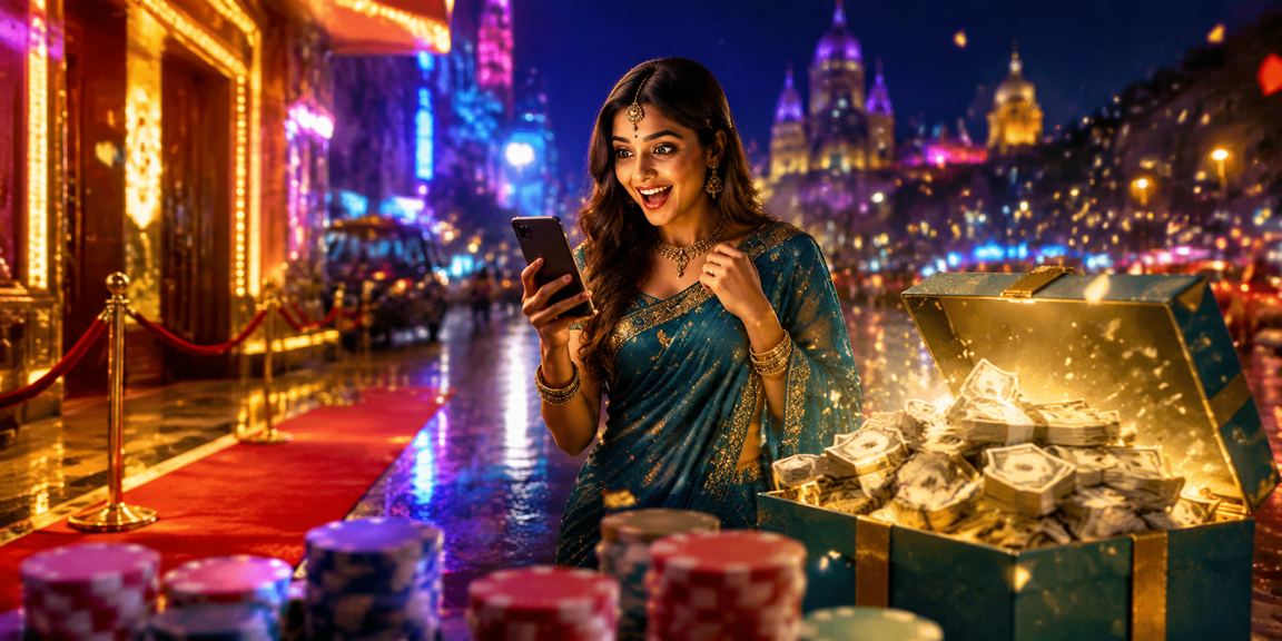 Group of mobile users in Mumbai enjoying casino and cricket betting